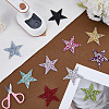 10Pcs 10 Colors Plastic Clothing Patches FIND-GF0008-81-4