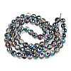 Transparent Electroplate Glass Bead Strands X-EGLA-TAC0003-04J-2