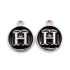 Platinum Plated Alloy Charms ENAM-S118-02H-P-1