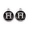 Platinum Plated Alloy Charms ENAM-S118-02H-P-1
