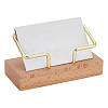 Wood Business Name Card Display Base AJEW-WH0323-92-1
