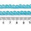 Baking Paint Imitation Jade Glass Round Bead Strands X-DGLA-Q021-6mm-07-5