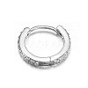 Brass Micro Pave Clear Cubic Zirconia Hoop Cartilage Earrings WG0AF68-05-2