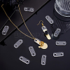 72Pcs Transparent Acrylic Connector Charms TACR-PH0002-01-4