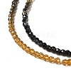 Transparent Gradient Color Glass Beads Strands GLAA-H021-01A-07-3