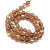 Synthetic Moonstone Beads Strands G-F142-10mm-04-2