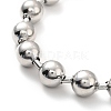 304 Stainless Steel Ball Chain Necklace & Bracelet Set STAS-D181-02P-02C-5
