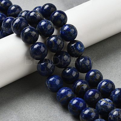 Natural Lapis Lazuli Bead Strands G-G953-01-12mm-1