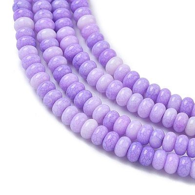 Ombre Effect Dyed Glass Beads Strands GLAA-C043-01I-1