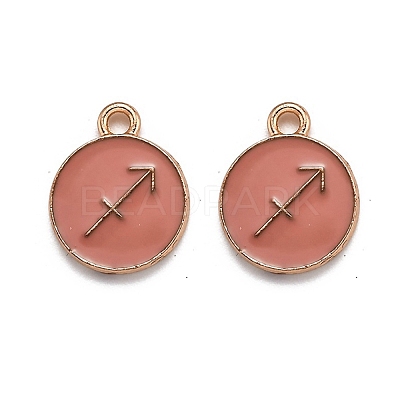 Alloy Enamel Pendants ENAM-S124-01B-11F-1