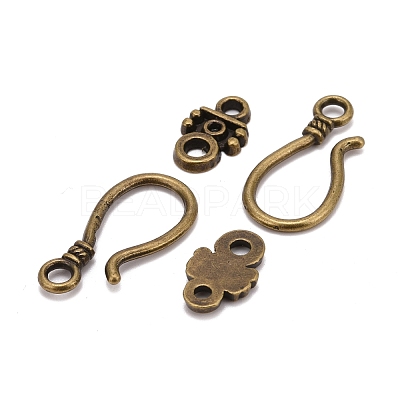 Tibetan Style Hook and Eye Clasps MLF1278Y-1