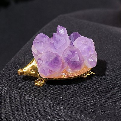 Natural Raw Amethyst Display Decoration G-PW0007-074H-1