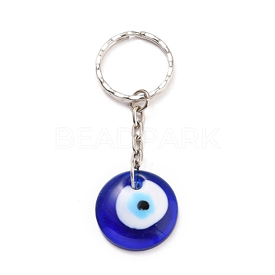 Evil Eye Lampwork Keychain KEYC-JKC00228-01-1