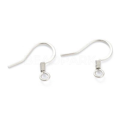 Tarnish Resistant 316 Surgical Stainless Steel Earring Hooks STAS-M288-08P-1