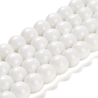 Painted Glass Bead Strands LS-DGLA-S071-12mm-01-1