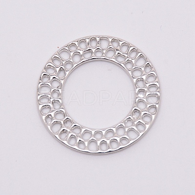 Zinc Alloy Filigree Joiners Links PALLOY-WH0076-41P-RS-1