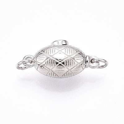 925 Sterling Silver Box Clasps STER-T007-135P-1