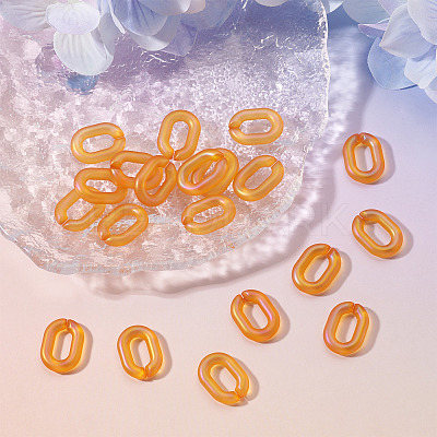 20Pcs Transparent Acrylic Quick Link Connectors OACR-TADJ0001-03H-1