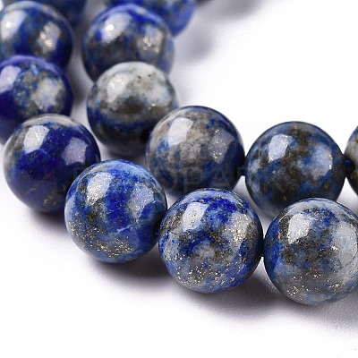 Natural Lapis Lazuli Beads Strands G-E483-17-10mm-1