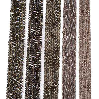 Electroplate Glass Beads Strands EGLA-A034-T8mm-B19-1