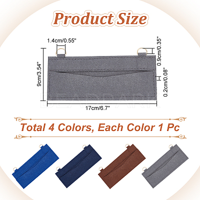 4Pcs 4 Colors Wool Felt Bag Organizer Inserts FIND-WR0007-27B-1
