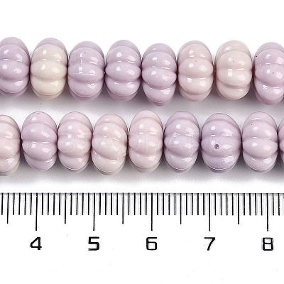 Synthetic Shell Dyed Carved Beads Strands SHEL-K007-10-1