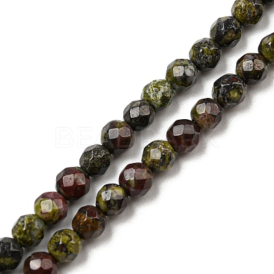 Natural Dragon Blood Beads Strands G-E571-30D-1