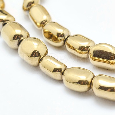Electroplate Non-magnetic Synthetic Hematite Beads Strands G-L488-A-04-1