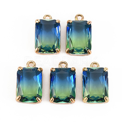 Gradient Color Glass Pendants GLAA-S193-008-A07-1