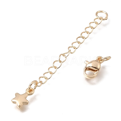 Brass Chain Extender KK-L155-30G-1
