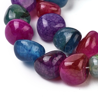 Natural Agate Beads Strands G-L560-M02-1