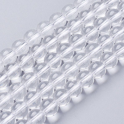 Natural Quartz Crystal Beads Strands X-G-C175-6mm-2-1
