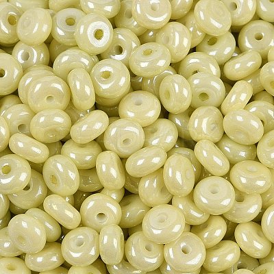 Opaque Colours Luster Glass Seed Beads SEED-P008-01C-08-1