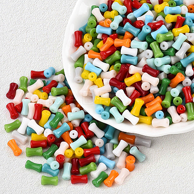 500Pcs Opaque Colours Glass Seed Beads SEED-PA0001-07-1