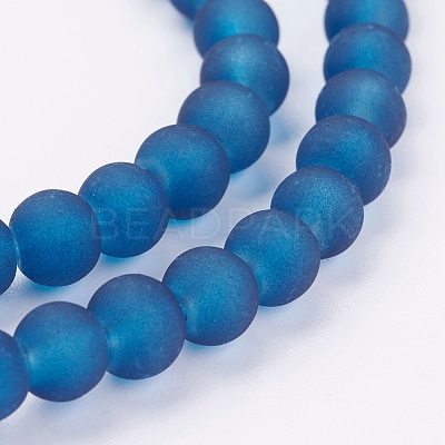 Baking Paint Transparent Glass Bead Strands X-GLAA-S031-6mm-31-1