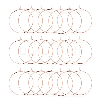 Brass Wine Glass Charm Rings Hoop Earrings X-EC067-2RG-1