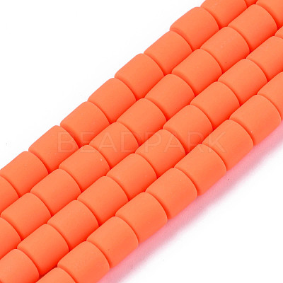 Handmade Polymer Clay Bead Strands CLAY-ZX006-01O-1