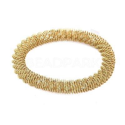 304 Stainless Steel Stretch Bangles for Women BJEW-P315-02E-G-1
