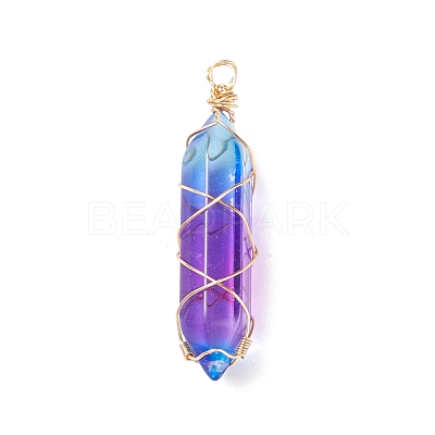 Glass Pendants PALLOY-JF01741-01-1
