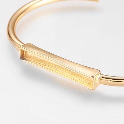 Brass Cuff Bangle Making BJEW-K153-02C-1