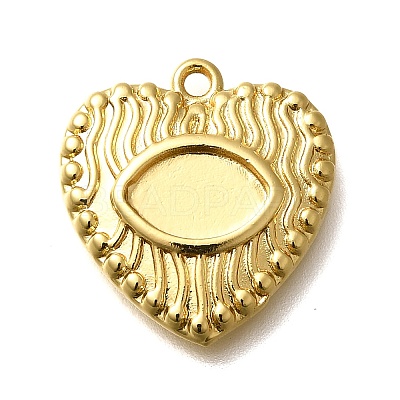 Brass Pendant Cabochon Settings KK-M313-10G-1