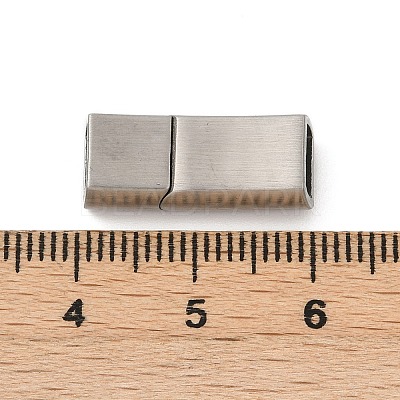 304 Stainless Steel Snap Lock Clasps STAS-U055-02A-P-1