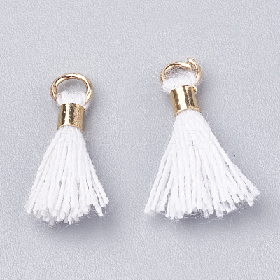 Polycotton(Polyester Cotton) Tassel Pendant Decorations FIND-S275-32G-1
