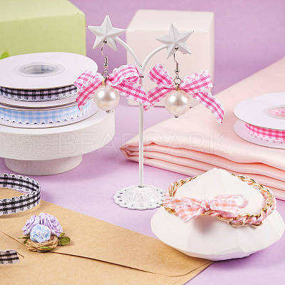 10 Yards Flat Polycotton(Polyester Cotton) Ribbon OCOR-TAC0030-01H-1