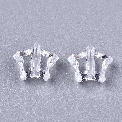Transparent Acrylic Beads X-MACR-T036-12-1