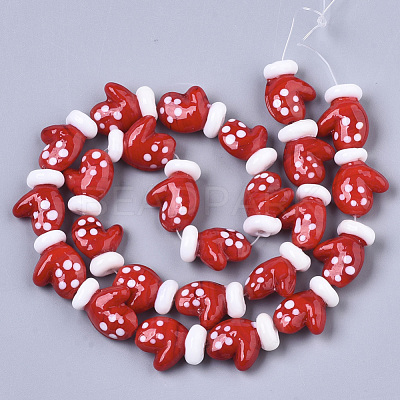 Handmade Lampwork Beads Strands LAMP-R142-05D-1