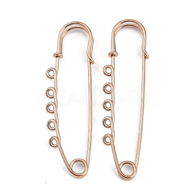 Ion Plating(IP) 304 Stainless Steel Safety Pins Brooch Findings STAS-K252-05C-RG-1