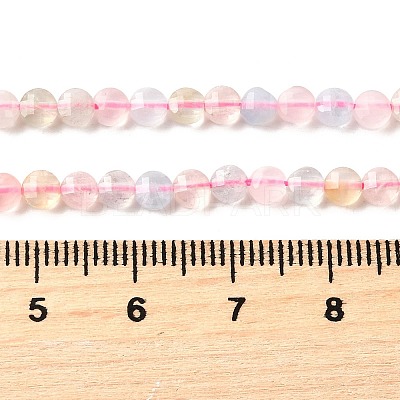 Natural Morganite Beads Strands G-C179-A4mm-10-1