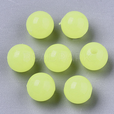 Luminous Acrylic Beads MACR-N008-25F-6MM-1