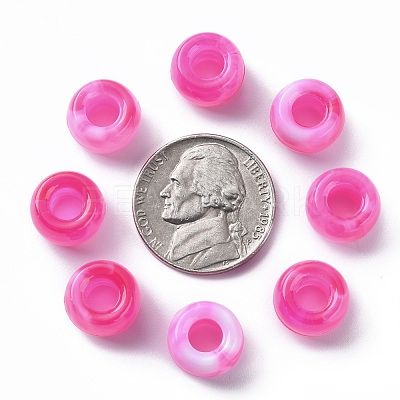 Acrylic European Beads MACR-S375-002A-07-1